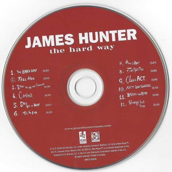 James Hunter : The Hard Way (CD, Album)