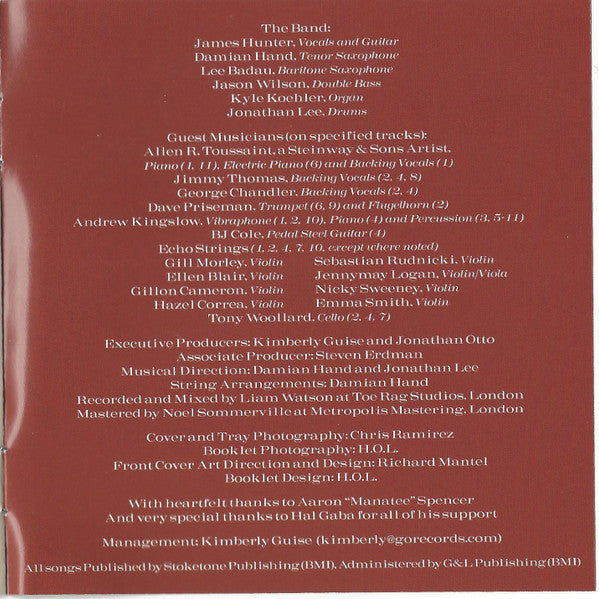 James Hunter : The Hard Way (CD, Album)