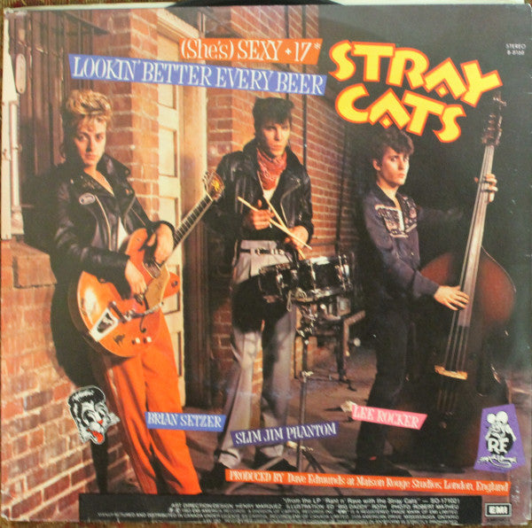 Stray Cats : (She's) Sexy + 17 (7", Single)