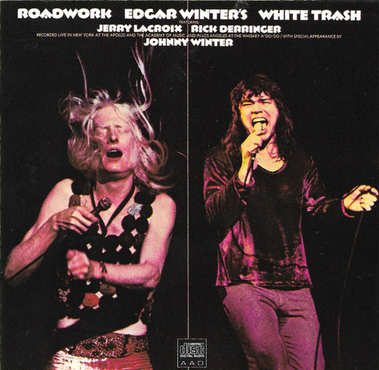 Edgar Winter's White Trash ,Featuring Jerry LaCroix, Rick Derringer, Johnny Winter : Roadwork (CD, Album, RE)