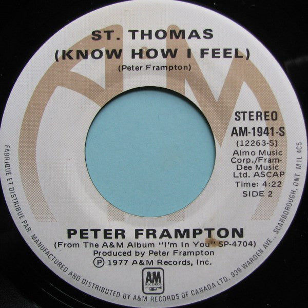 Peter Frampton : I'm In You (7", Single)