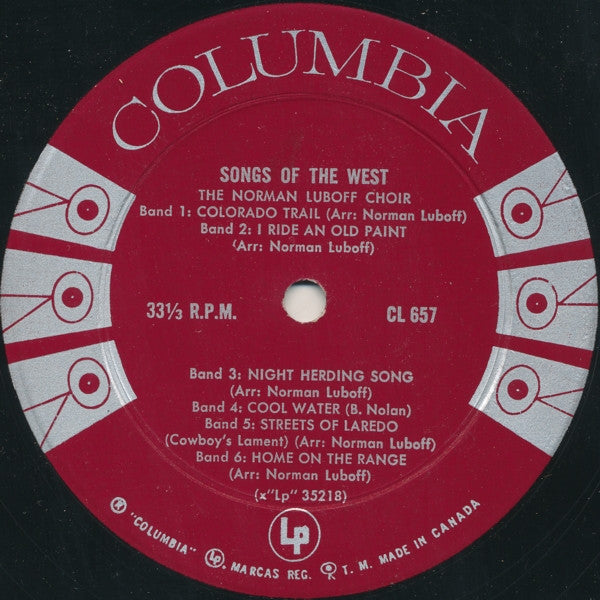 Norman Luboff Choir : Songs Of The West (LP, Album)