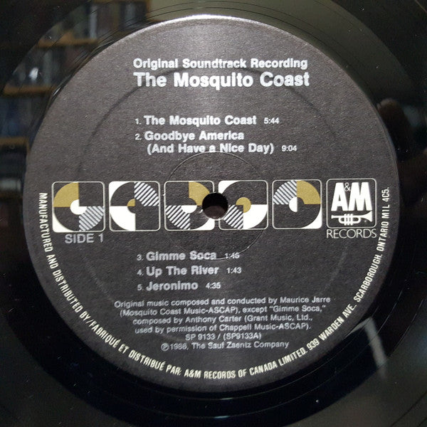 Maurice Jarre : The Mosquito Coast (Original Soundtrack Recording) (LP, Album)