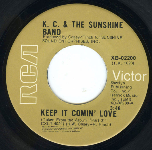 KC & The Sunshine Band : Keep It Comin' Love (7", Single)