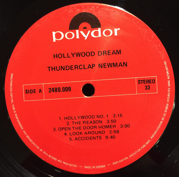 Thunderclap Newman : Hollywood Dream (LP, Album, RE)