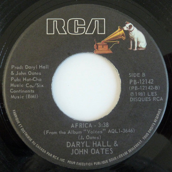 Daryl Hall & John Oates : Kiss On My List (7", Single)