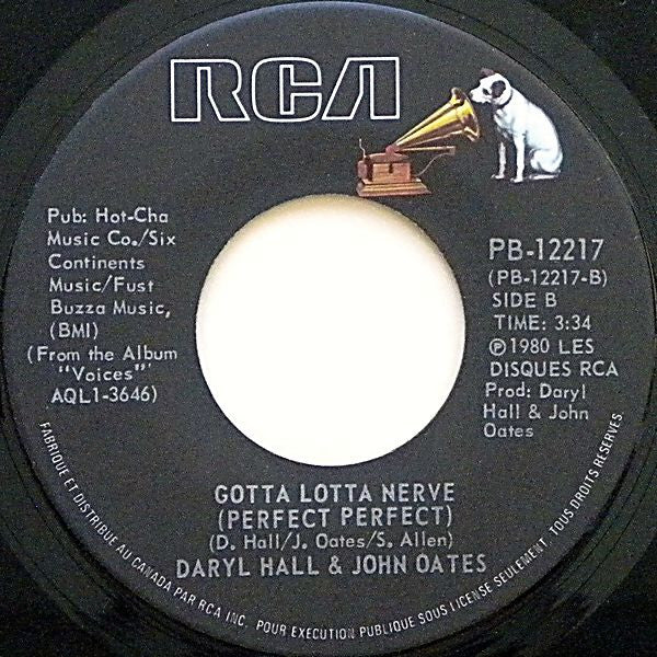 Daryl Hall & John Oates : You Make My Dreams (7", Single)