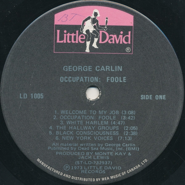 George Carlin : Occupation: Foole (LP, Album, Gat)