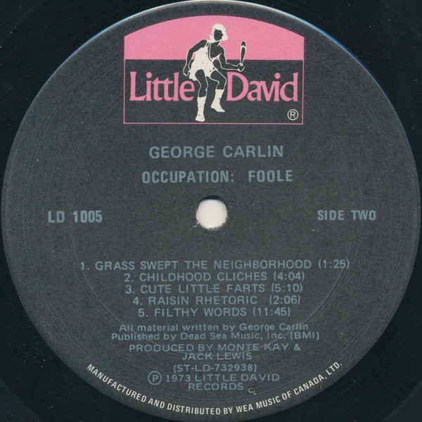 George Carlin : Occupation: Foole (LP, Album, Gat)