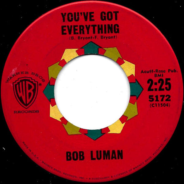 Bob Luman : Let's Think About Living (7", Single, Roc)