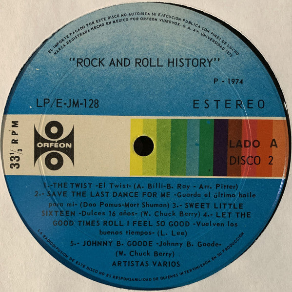 Various : Rock & Roll History Old Rock Testament (3xLP, Comp)