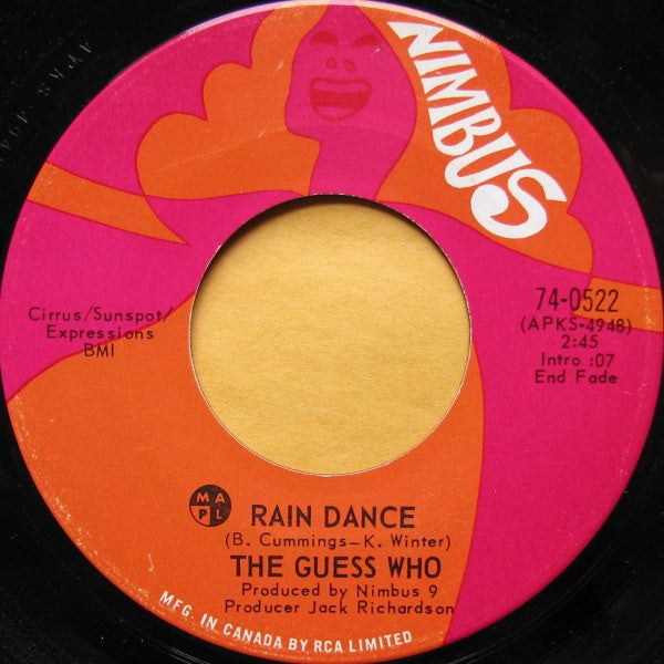 The Guess Who : Rain Dance (7", Single)