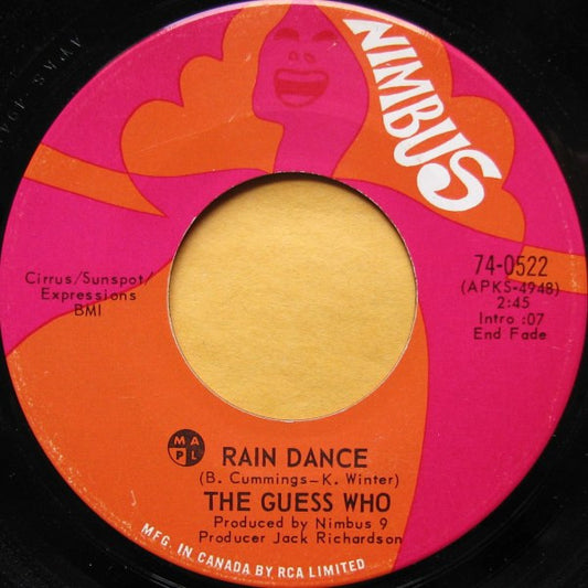 The Guess Who : Rain Dance (7", Single)