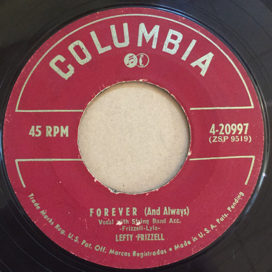 Lefty Frizzell : Forever (And Always) (7")