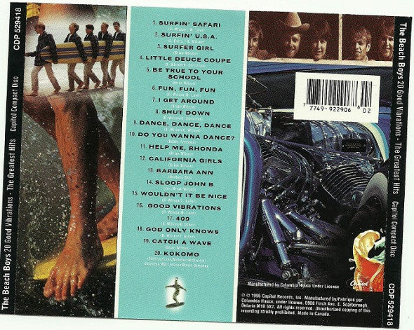 The Beach Boys : 20 Good Vibrations - The Greatest Hits (CD, Comp, Club)