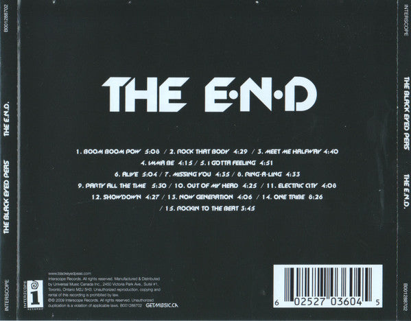 The Black Eyed Peas* : The E.N.D (CD, Album)