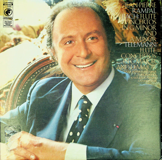 Jean-Pierre Rampal, Bach* / Telemann* : Saar Radio Chamber Orchestra*, Karl Ristenpart : Flute Concertos In G Minor And A Minor / Flute Concertos In C Major And D Major (LP, Album)