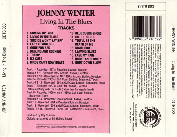 Johnny Winter : Living In The Blues (CD, Comp)