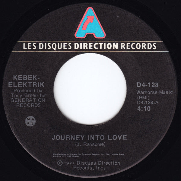 Kebekelektrik : Journey Into Love (7")