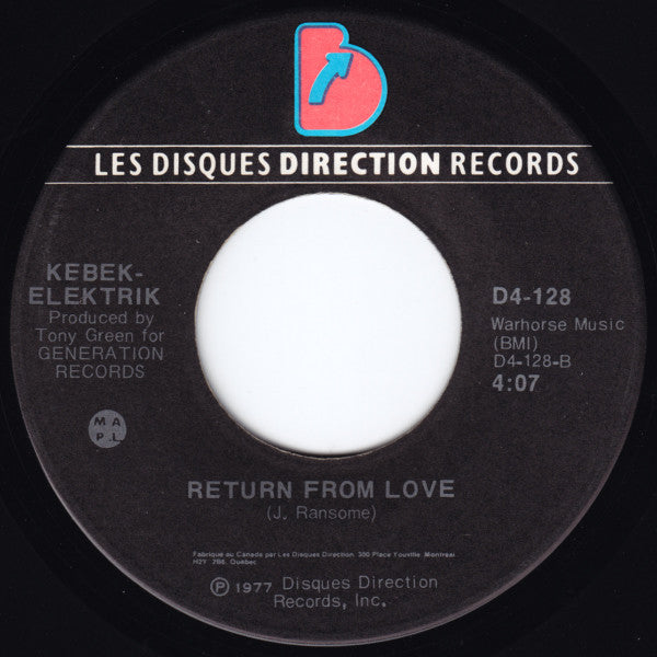 Kebekelektrik : Journey Into Love (7")