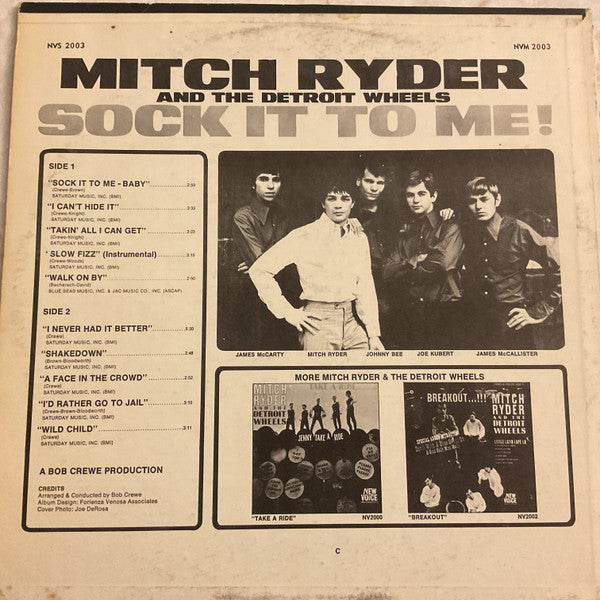 Mitch Ryder & The Detroit Wheels : Sock It To Me! (LP, Album)