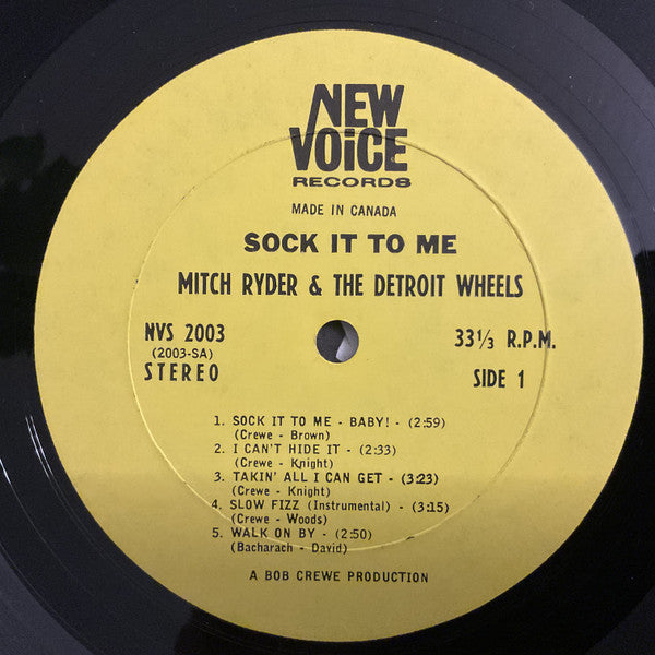 Mitch Ryder & The Detroit Wheels : Sock It To Me! (LP, Album)