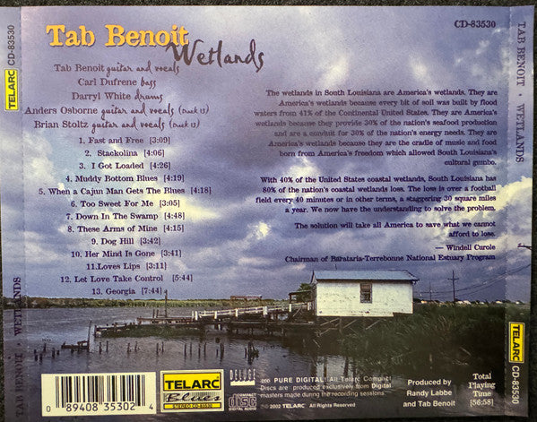 Tab Benoit : Wetlands (CD, Album)