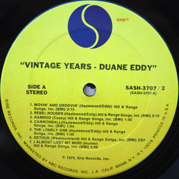 Duane Eddy : The Vintage Years (2xLP, Comp, Ter)