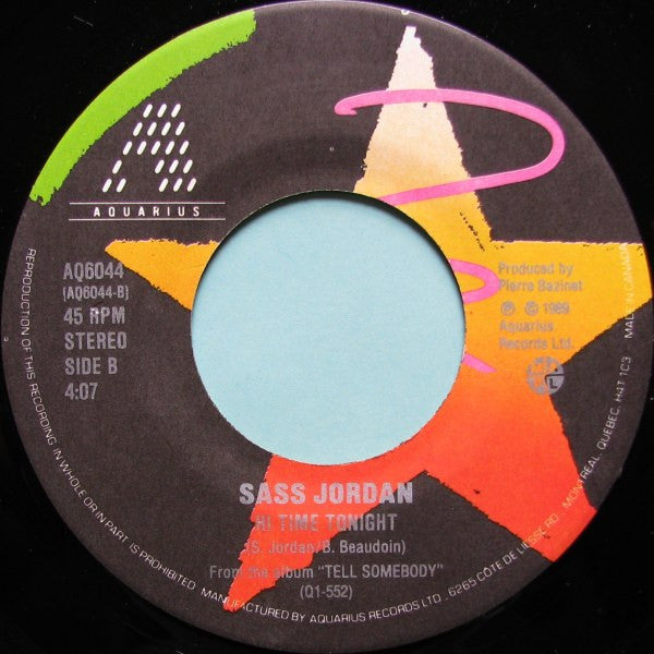 Sass Jordan : Double Trouble (7", Single)