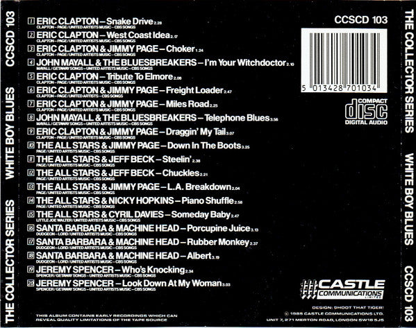 Various : White Boy Blues (CD, Comp)
