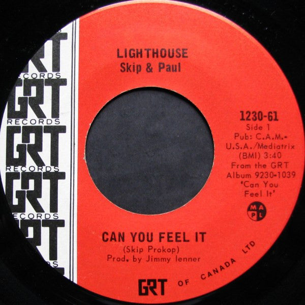 Lighthouse Skip & Paul* : Can You Feel It (7", Single)