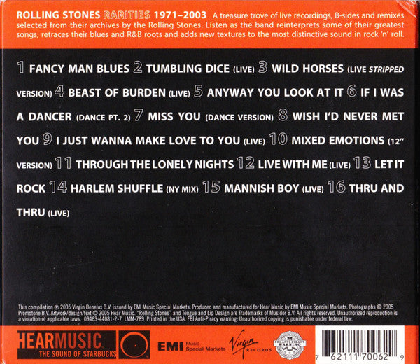 The Rolling Stones : Rarities 1971-2003 (CD, Comp, Dig)