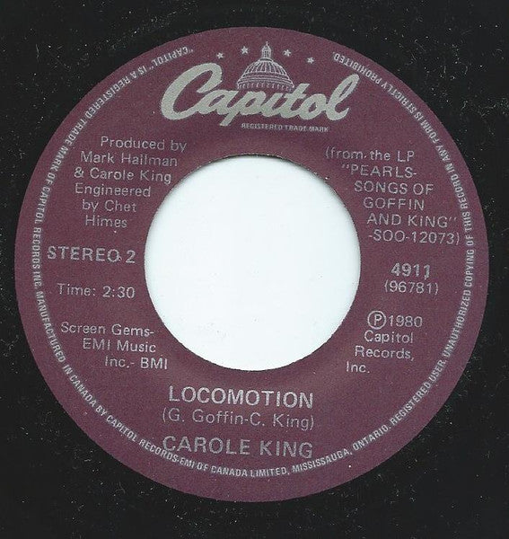 Carole King : Oh No Not My Baby (7", Single)