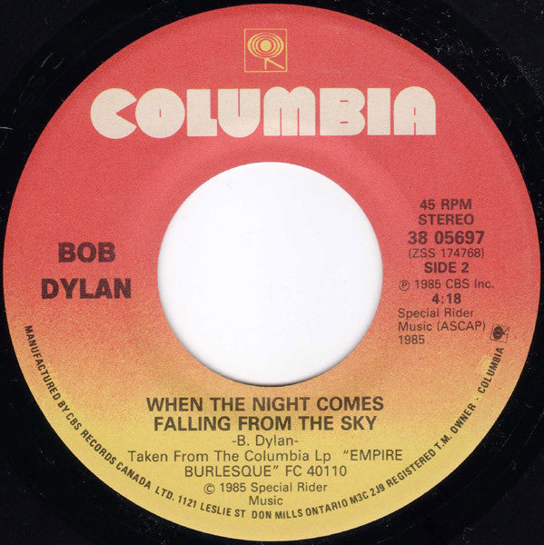 Bob Dylan : Emotionally Yours (7", Single)