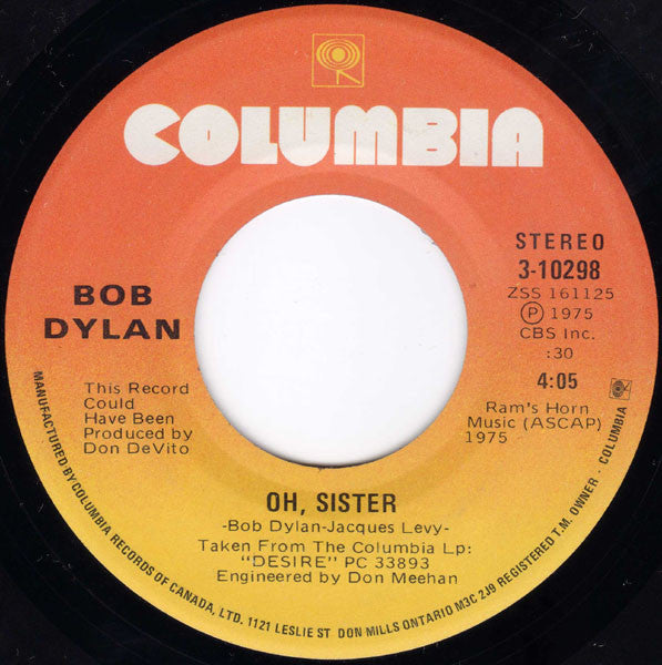 Bob Dylan : Mozambique (7")