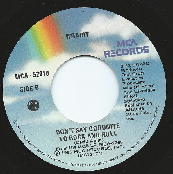 Wrabit : Anyway Anytime (7", Single)