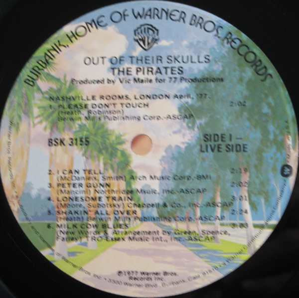 The Pirates (3) : Out Of Their Skulls (LP, Album, Los)