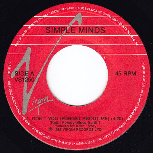 Simple Minds : Don't You (Forget About Me) (7", Single)