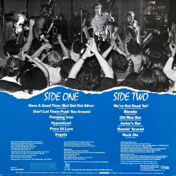 Iron City Houserockers : Have A Good Time (But Get Out Alive) (LP, Album)