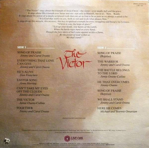 Jimmy & Carol Owens : The Victor (LP, Album)