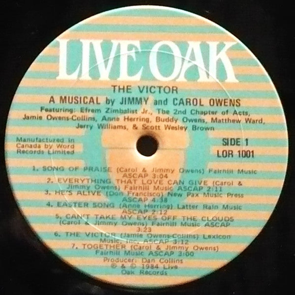 Jimmy & Carol Owens : The Victor (LP, Album)