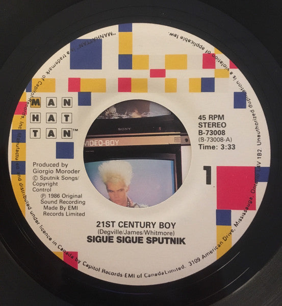 Sigue Sigue Sputnik : 21st Century Boy (7", Single)