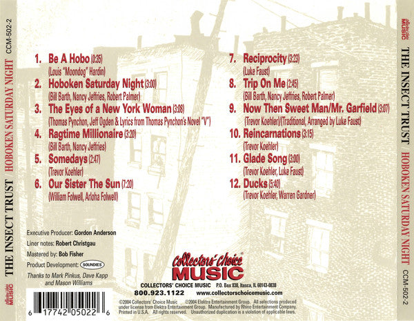 The Insect Trust : Hoboken Saturday Night (CD, Album, RE)