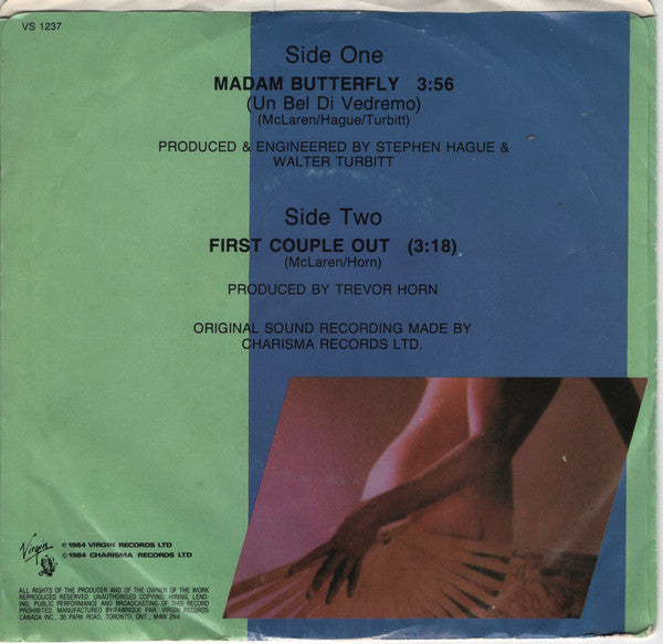 Malcolm McLaren : Madam Butterfly (7", Single)