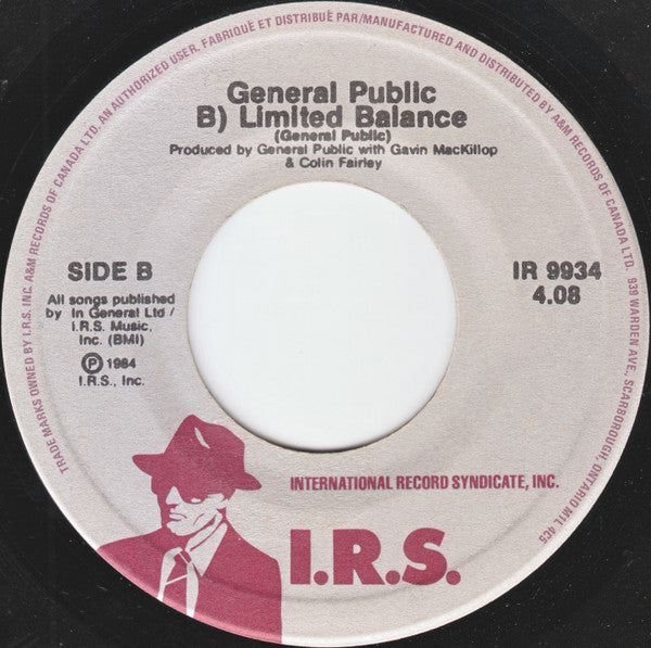 General Public : Tenderness (7", Single)
