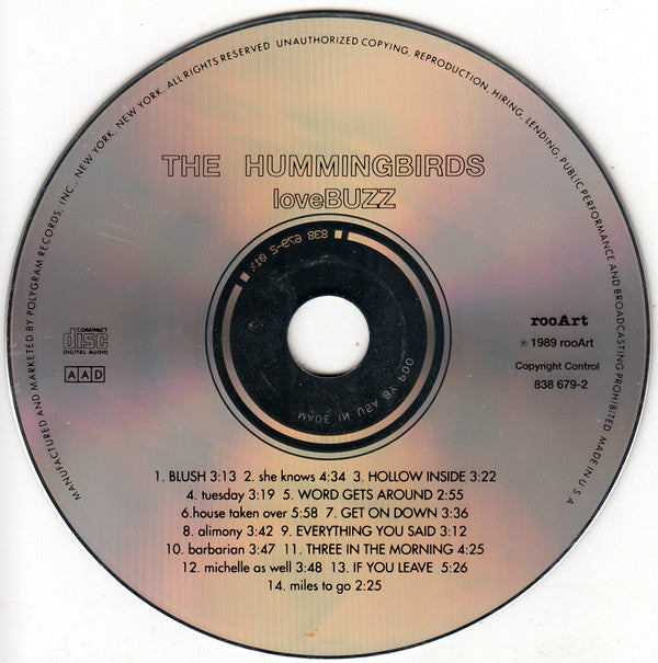 The Hummingbirds : loveBUZZ (CD, Album)