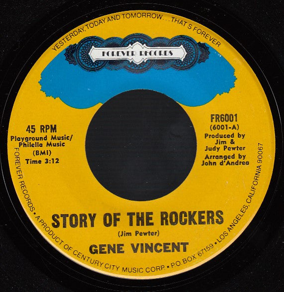 Gene Vincent : Story Of The Rockers / Pickin' Poppies (7", Single)