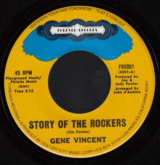 Gene Vincent : Story Of The Rockers / Pickin' Poppies (7", Single)
