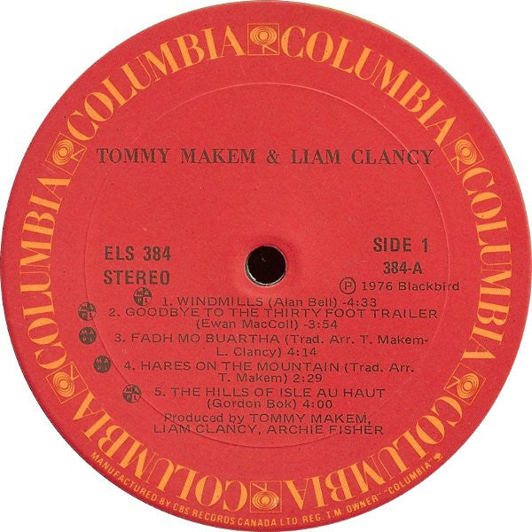 Tommy Makem & Liam Clancy* : Tommy Makem & Liam Clancy (LP, Album)