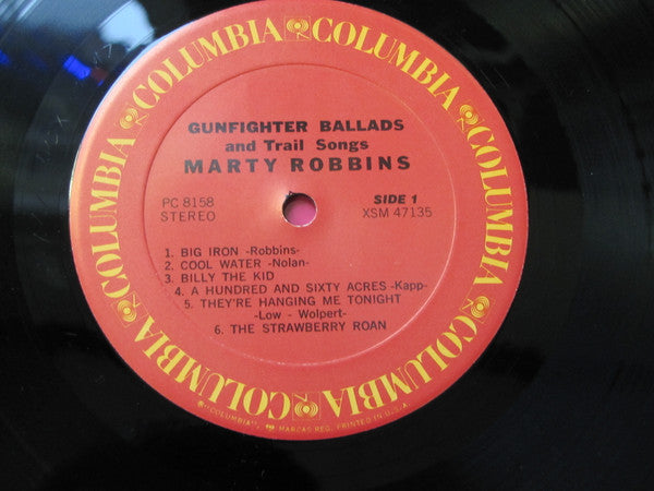 Marty Robbins : Gunfighter Ballads And Trail Songs (LP, Album, RE)